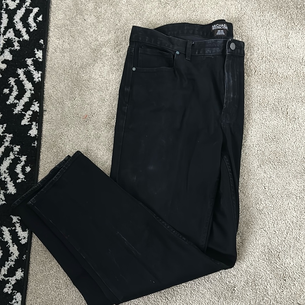 MICHAEL Michael Kors Black Slim Straight Jeans